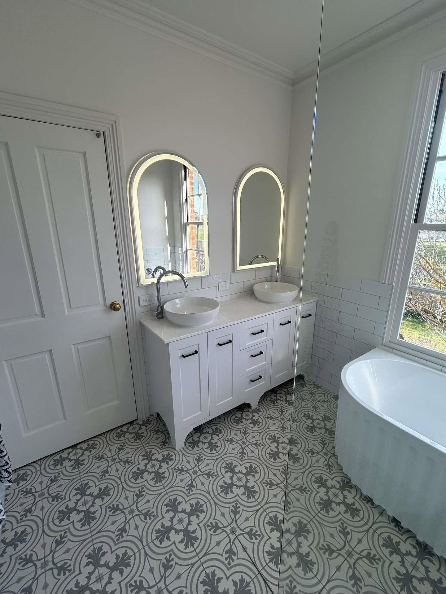 Bathroom renovation detail