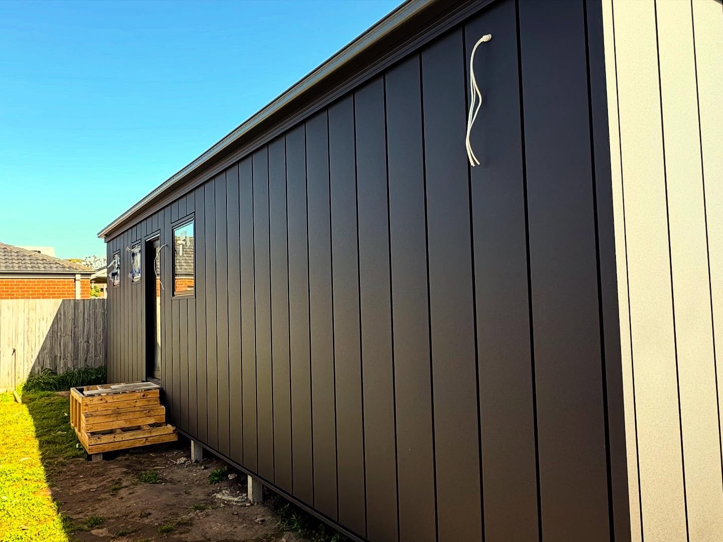 Modular home under construction