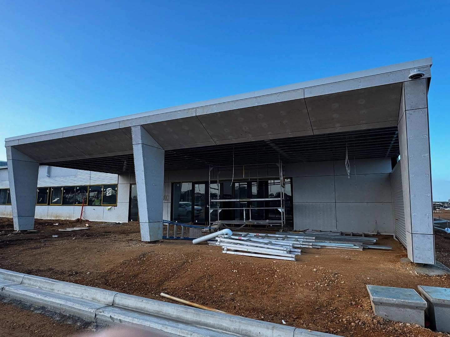 Commercial facility under construction